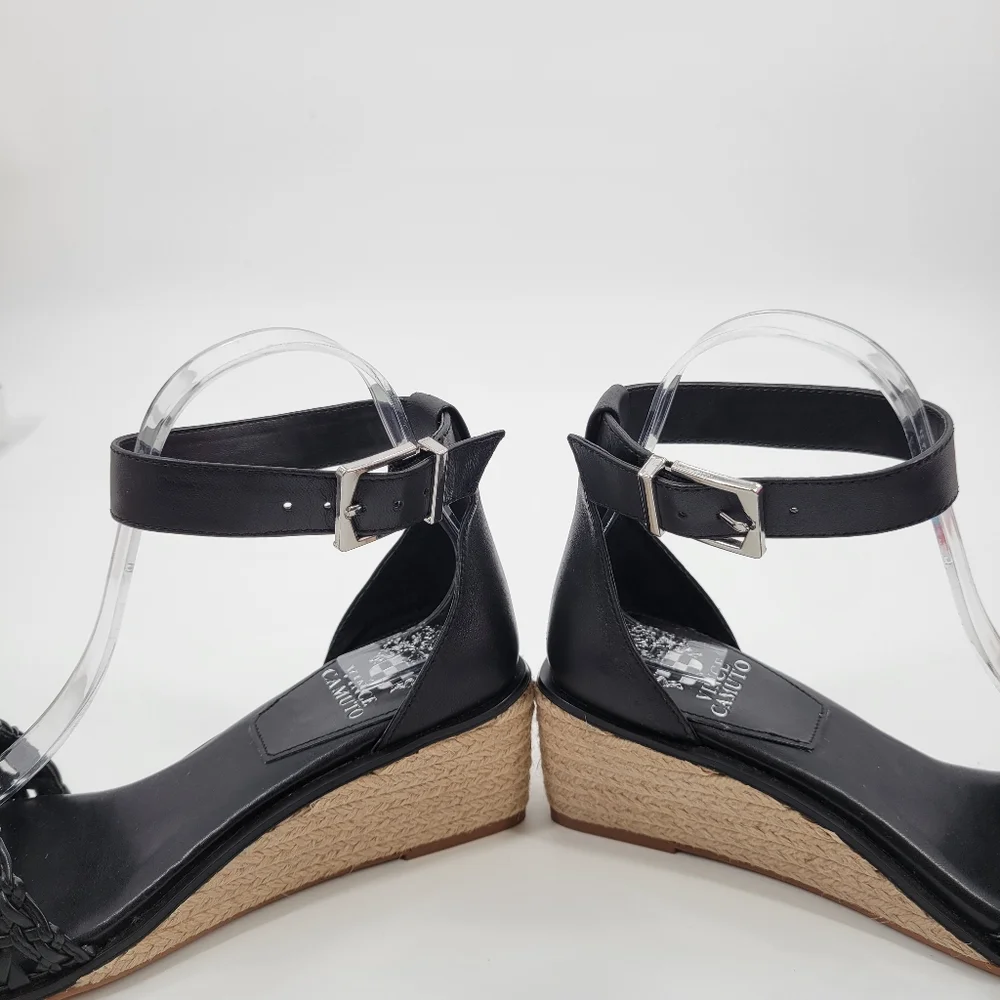 NWOT Vince Camuto 8 1/2 RUNS LARGE Adjustable Espadrille Wedge Sandals 8